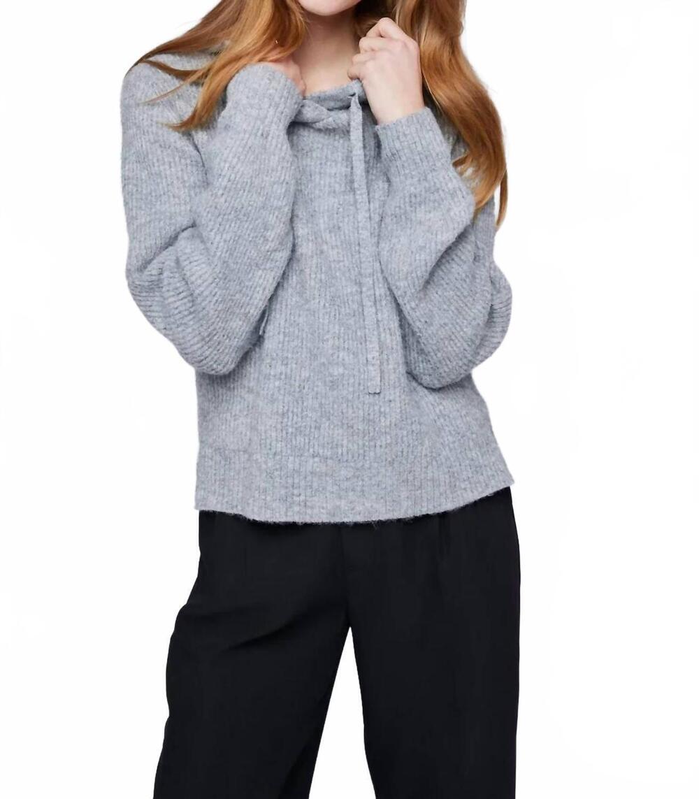 NEW GENTLE FAWN women's alanis pullover sweater in grey